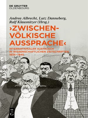 cover image of »Zwischenvölkische Aussprache«